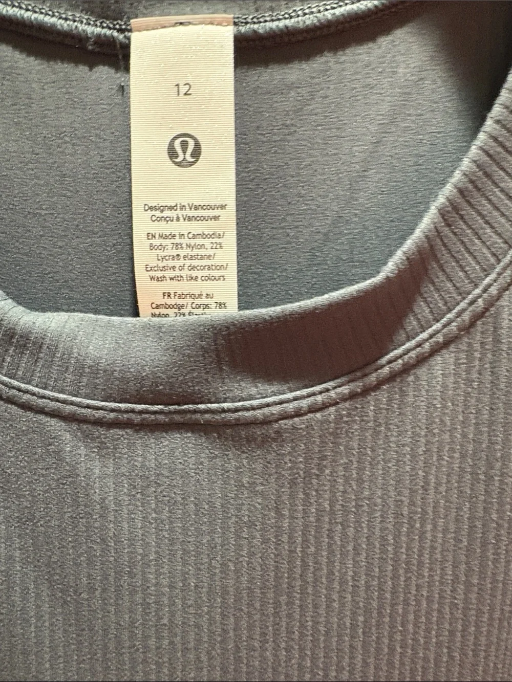 lululemon athletica Sleeveless Charcoal Gray Maxi Dress